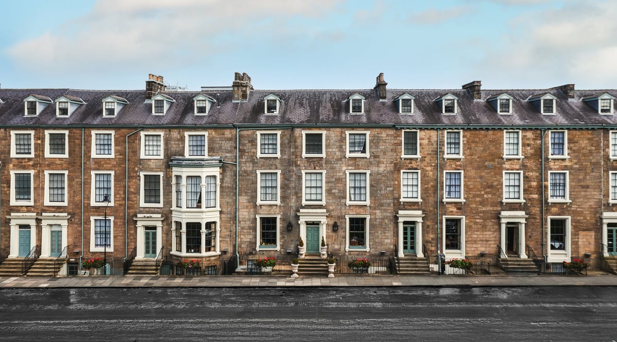 Victorian townhouses in Liverpool